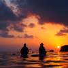 【沖縄・西表島】茜色の夕日に包まれる…選べるサンセットSUPorカヌーツアー【