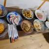 地域のお母さんが作った贅沢な田舎ごっつぉ(ごちそう)