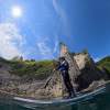 【手ぶらSUP】写真付き！北海道初上陸クリアSUP！国定公園積丹ブルーで輝く青の洞窟を、 満喫！ タオル、温水シャワー着替えルーム、ドライヤー等アメニティー各種無料！初心者、カップルにも、オススメ♪
