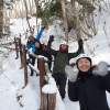 【北海道・支笏湖・スノートレッキング】 氷の宮殿七条大滝スノートレッキングツアー。冬に現れる自然の神秘を見に行こう 初心者でもアイゼンを使って安心安全に楽しめます。（ホットドリンク・お菓子付き）