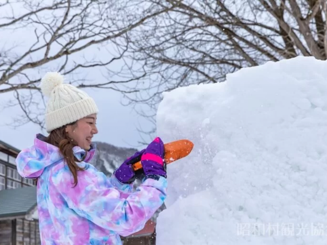 【福島・昭和村】昭和村で雪像づくり体験｜喰丸小で楽しむ冬のフォトジェニックな雪遊び！