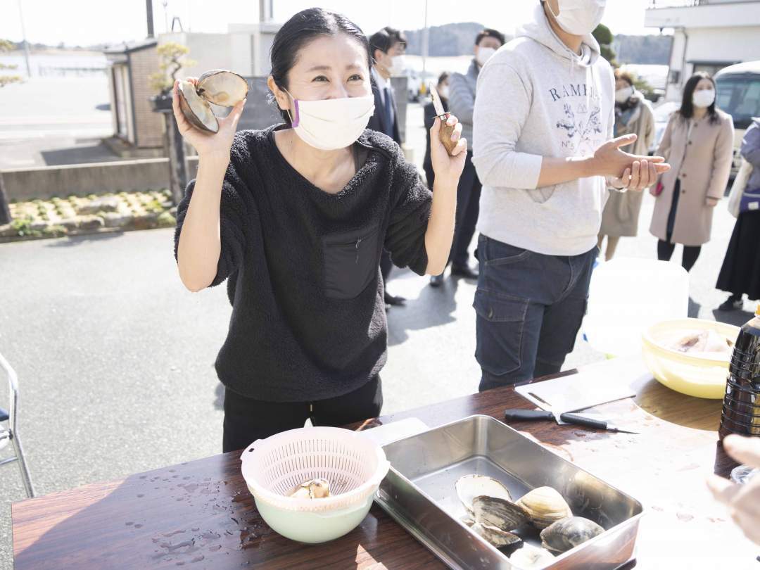 【福島・相馬市】お手軽！相馬の名産ホッキ貝むき体験（宿泊セットプラン　@ホテルみなとや）
