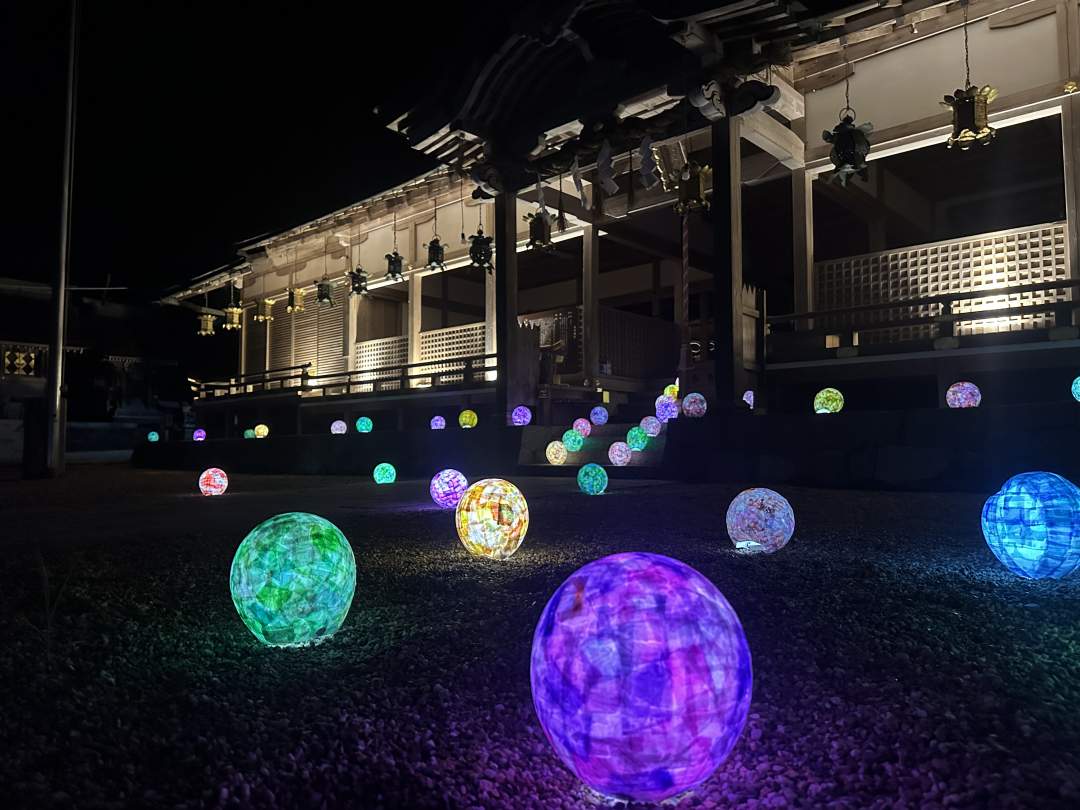 プラネットボールの優しい灯りがあなたの心を癒します。