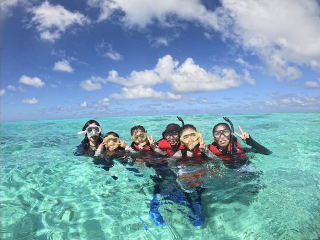 まるでプールのような透明度♪国指定の天然記念物指定☆宮古島人気NO.1シュノーケリングスポット八重干瀬（やびじ）