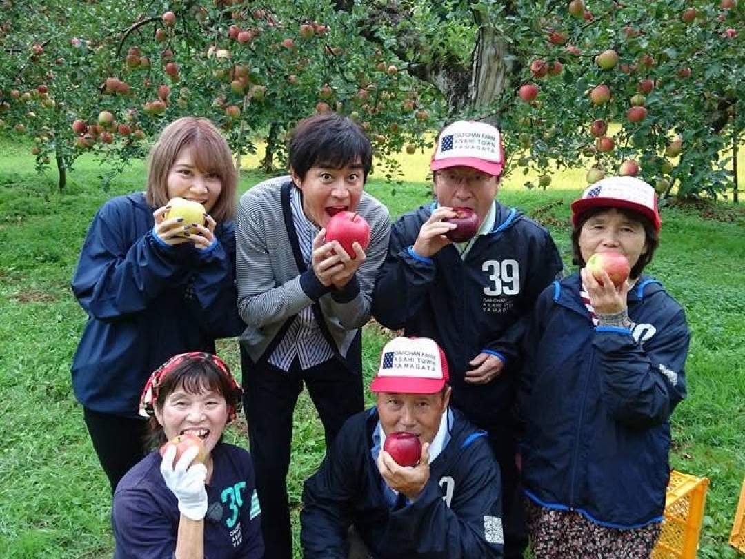 【山形・朝日町】旬の果物狩り体験｜さくらんぼ＆りんご狩り・お土産付き