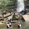 沖縄県で一番落差のある雄大な滝ピナイサーラの滝にカヌー（カヤック）に乗って行きます