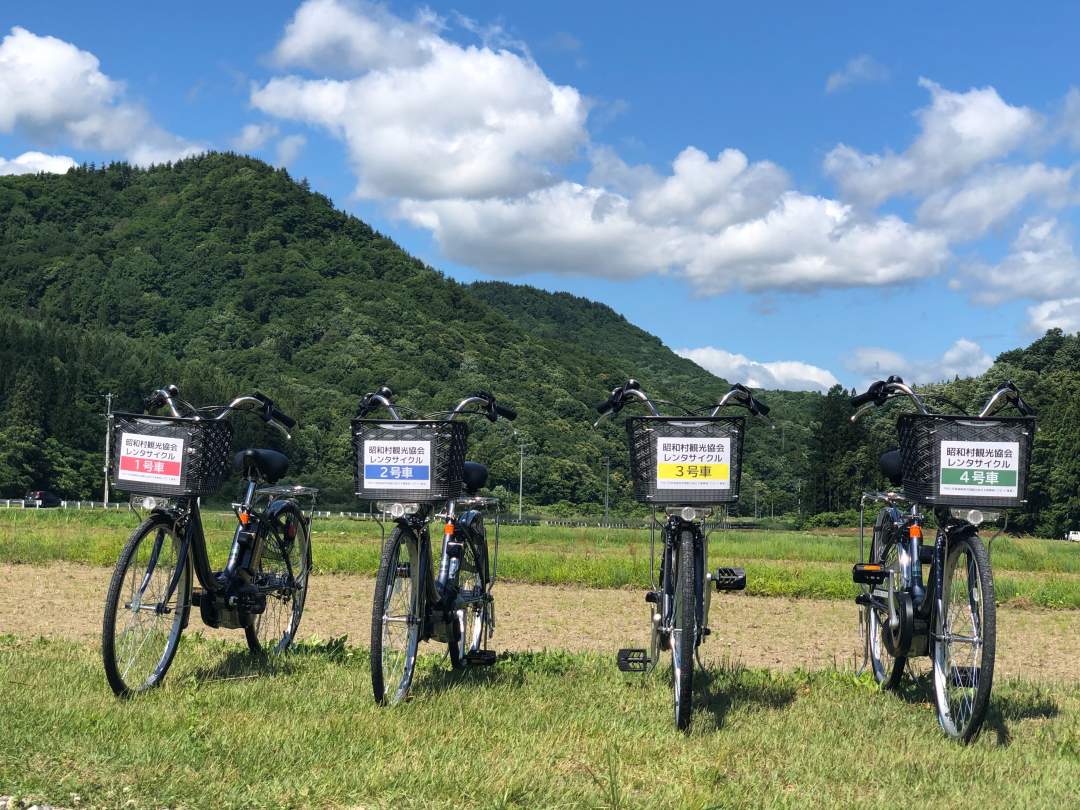 【福島・昭和村】（～6/30）電動アシスト付きで快適！レンタサイクルで昭和村の隠れた見どころを周遊しよう！