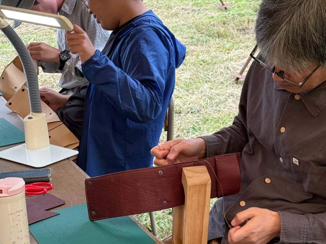 【福島県・南会津町】鹿革で作る、三つ折り財布づくり体験（鹿肉のランチ付き）