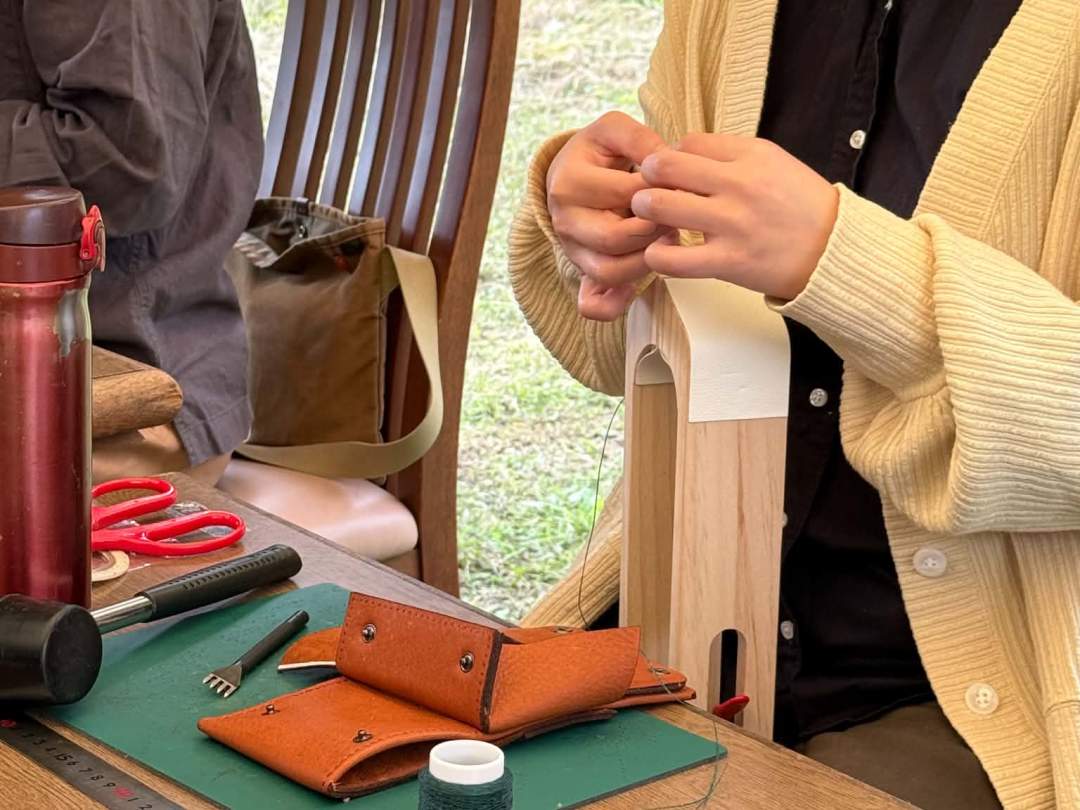 【福島県・南会津町】鹿革で作る、三つ折り財布づくり体験（鹿肉のランチ付き）