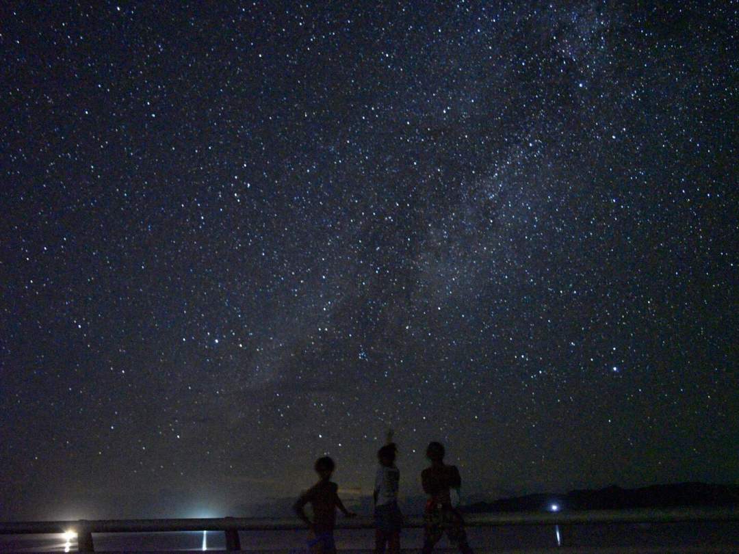 満天の星空も！ 石垣島は日本初の「星空保護区」に認定された場所でもあります。天候に恵まれれば、満天の星空を見られるかも…！