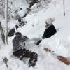【北海道・支笏湖・スノートレッキング】 氷の宮殿七条大滝スノートレッキングツアー。冬に現れる自然の神秘を見に行こう 初心者でもアイゼンを使って安心安全に楽しめます。（ホットドリンク・お菓子付き