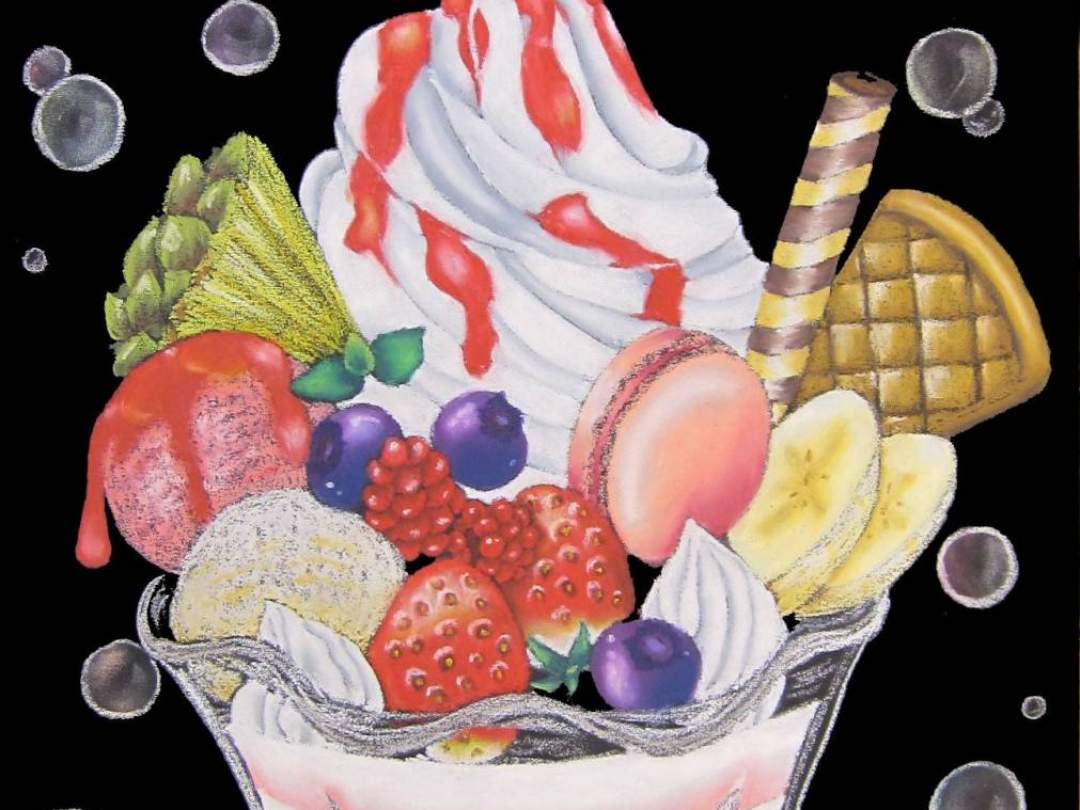 チョークアート作品