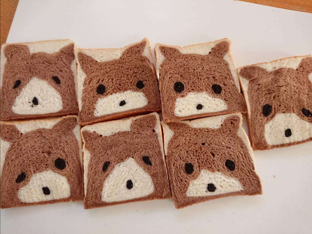 金太郎飴みたいなパン作り　　デコ食パン