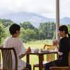 磐梯山を望みながらのビュッフェ