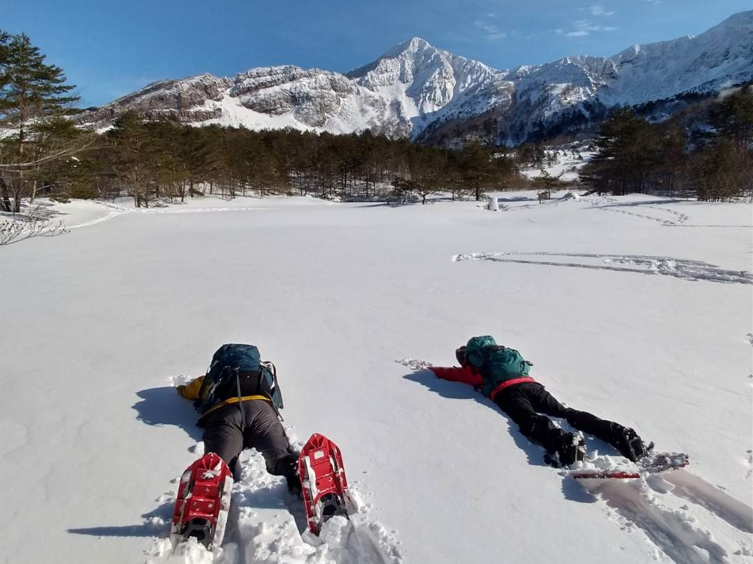 冬限定の奇跡の氷瀑・イエローフォール　スノーシューツアー