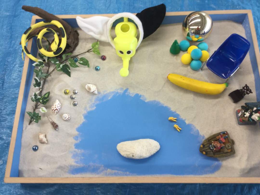 箱庭療法作品例