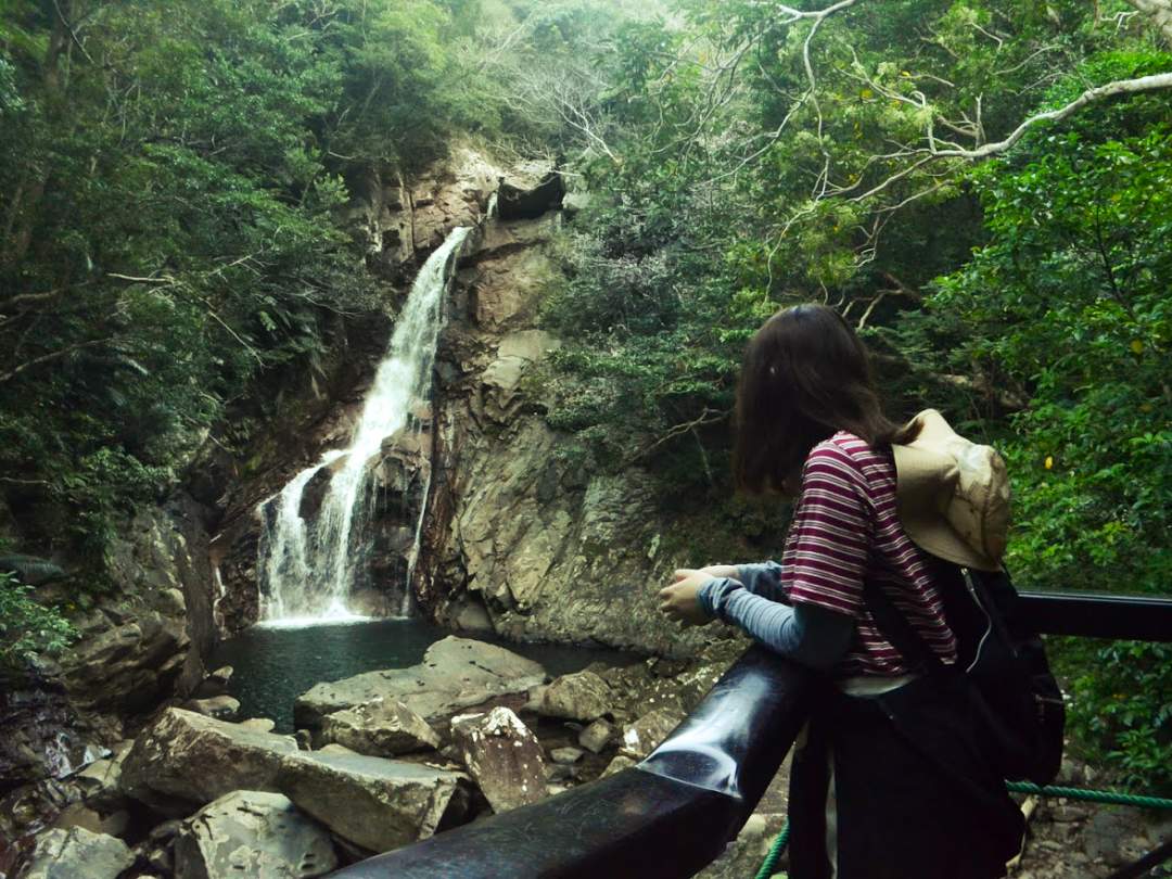 比地大滝は約26ｍの落差をもつ沖縄本島最大の滝で亜熱帯の森にあるオアシスのようで心も体も癒されます。
入口から滝まで1.5ｋｍあり所要時間は片道45分くらいかかります。