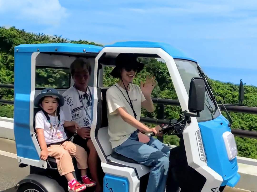 【沖縄・石垣島】3人乗り電動トライク【ラヴィータ】２時間レンタル 石垣島を最大限に楽しもうプラン