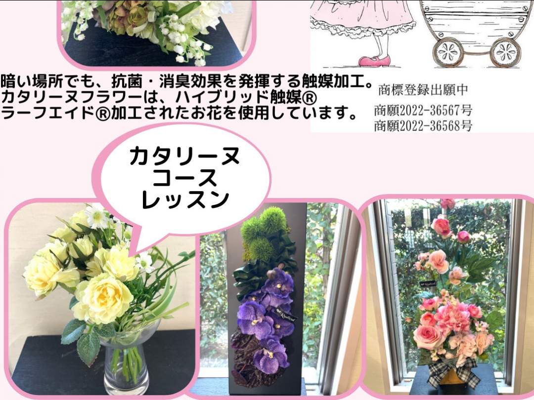 【川越】今話題のお花－空気をキレイにするお花－カタリーヌフラワー資格レッスン