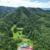 上空から見た鴫山城跡
