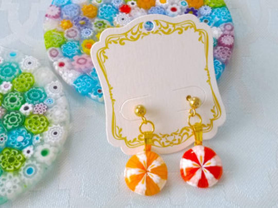 1点物】ミルフィオリピアスのお取り寄せ販売(通販) - L&Luce～ｴﾙｰﾁｪ