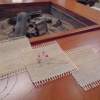 昭和村産からむし手績み糸で作ったコースター