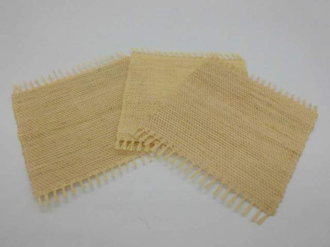 昭和村産からむし手績み糸で作ったコースターのお取り寄せ販売(通販 