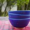 青がとても綺麗なお茶碗です